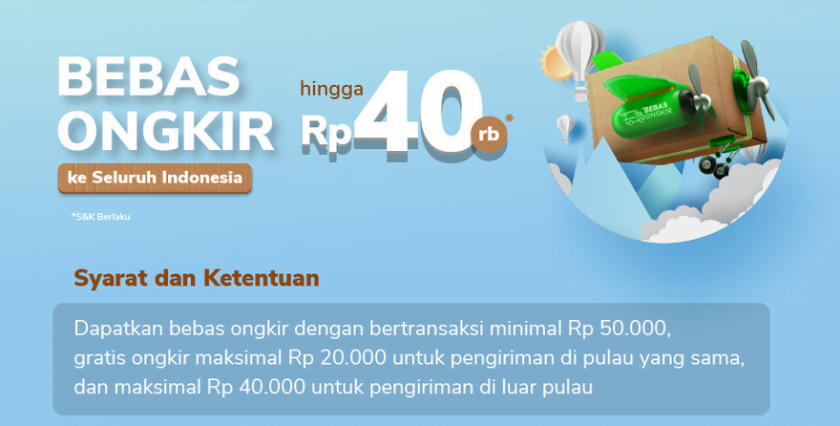 Cara belanja di tokopedia gratis ongkir 1