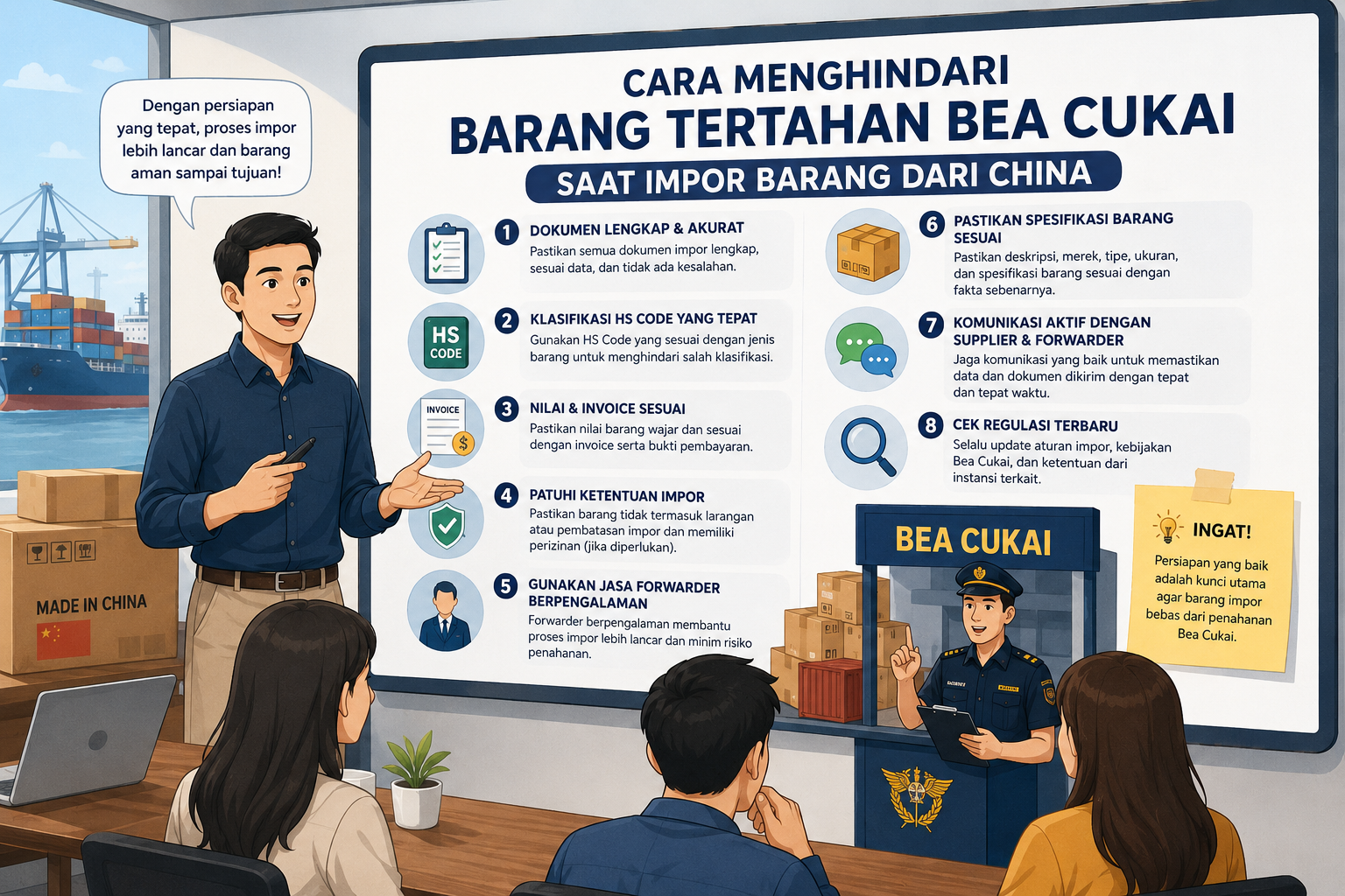 Cara Menghindari Barang Tertahan Bea Cukai Saat Impor Barang dari China